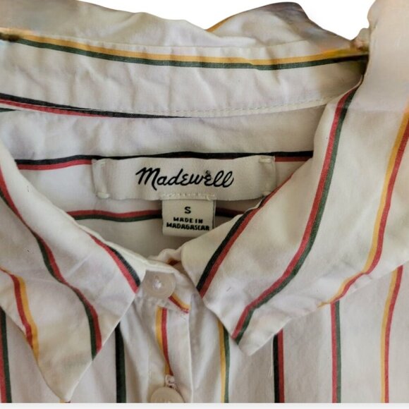 Madewell Central Oversized Sadie Stripe Shirt Small - Picture 8 of 12